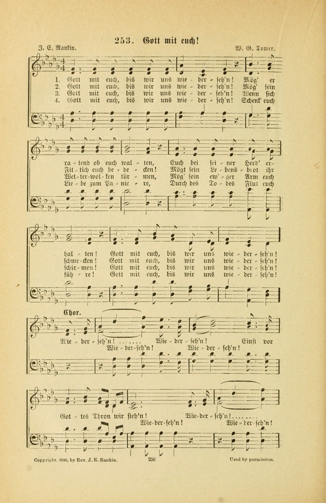 Frohe Lieder und Brüder-Harfe: eine Sammlung von Liedern für Sonntagschulen und Jugendvereine (Spezialle Aufl.) page 256