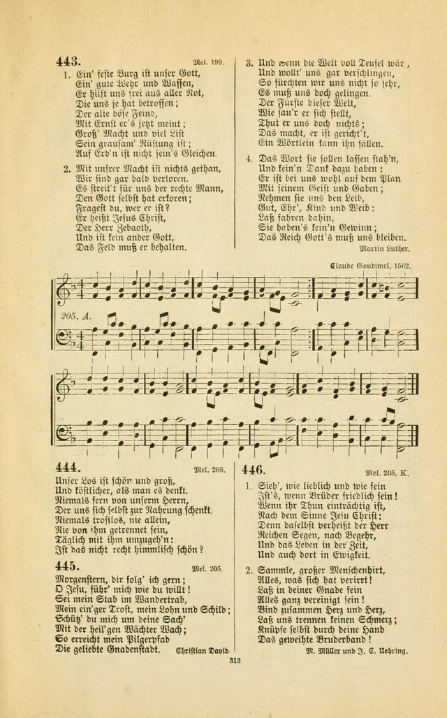 Frohe Lieder und Brüder-Harfe: eine Sammlung von Liedern für Sonntagschulen und Jugendvereine (Spezialle Aufl.) page 313