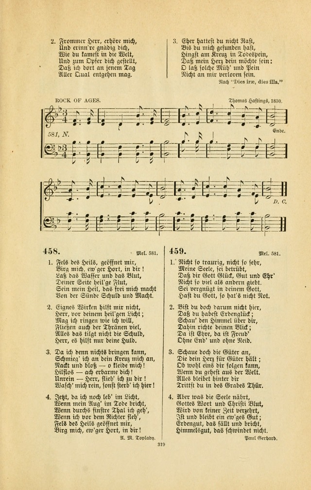 Frohe Lieder und Brüder-Harfe: eine Sammlung von Liedern für Sonntagschulen und Jugendvereine (Spezialle Aufl.) page 319
