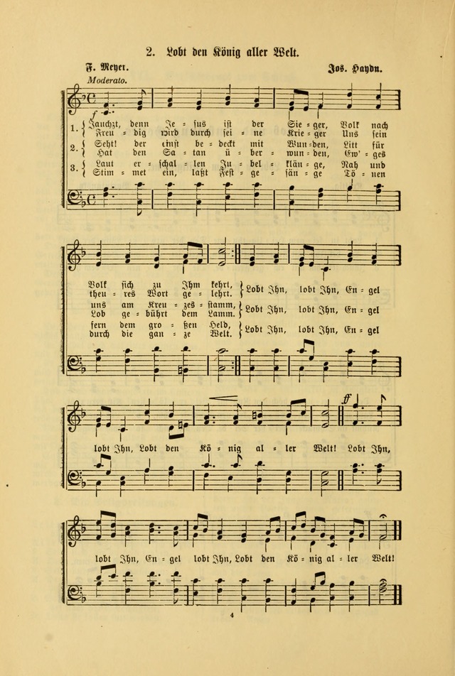 Frohe Lieder und Brüder-Harfe: eine Sammlung von Liedern für Sonntagschulen und Jugendvereine (Spezialle Aufl.) page 4