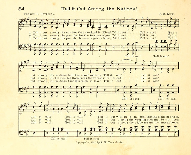 Fair as the Morning. Hymns and Tunes for Praise in the Sunday-School page 62