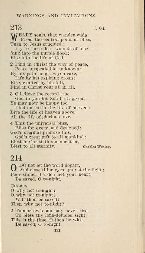 Free Methodist Hymnal page 133