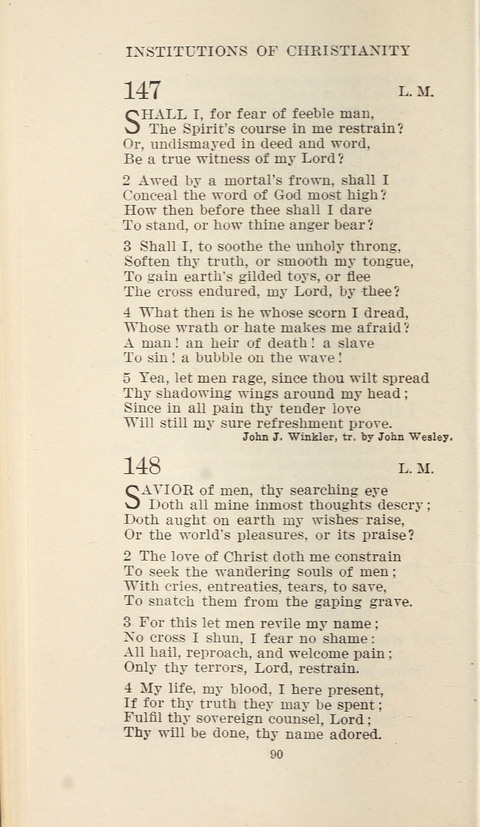 Free Methodist Hymnal page 90