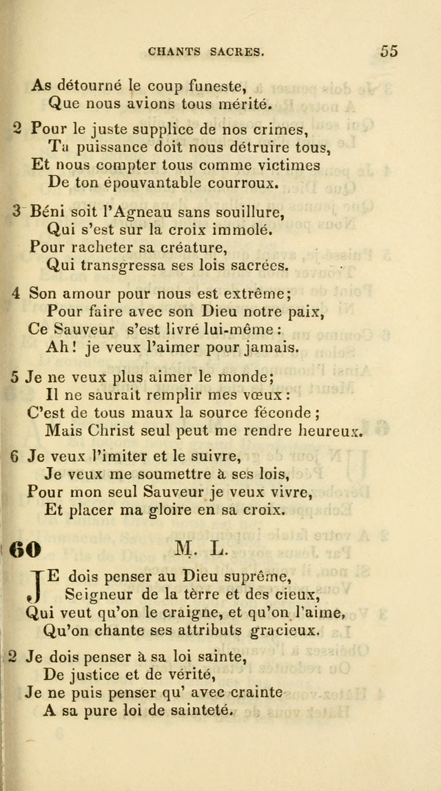 French Psalms, Hymns and Spiritual Songs: with a pure prose pronunciation, in accordance with the usage of the cognate languages... page 58