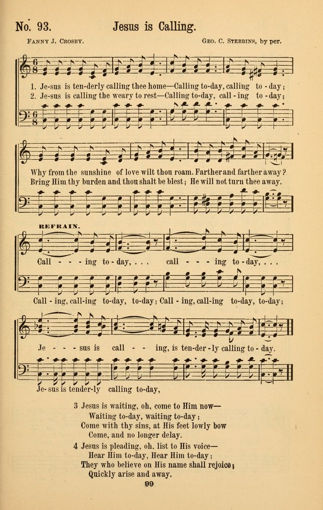 The Great Awakening: a choice collection of new and standard gospel songs page 101