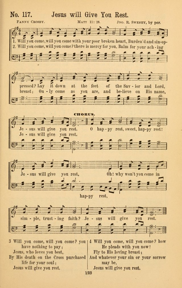 The Great Awakening: a choice collection of new and standard gospel songs page 125