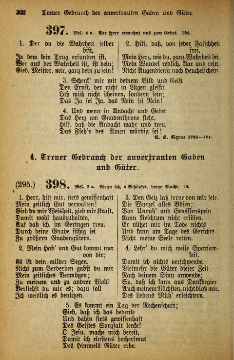 Gesangbuch der Bischöflichen Methodisten-Kirche: in Deutschalnd und der Schweiz page 302