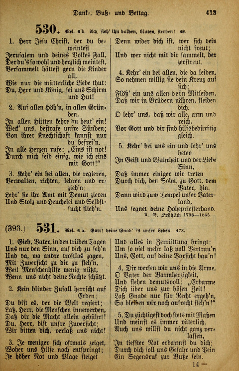 Gesangbuch der Bischöflichen Methodisten-Kirche: in Deutschalnd und der Schweiz page 413
