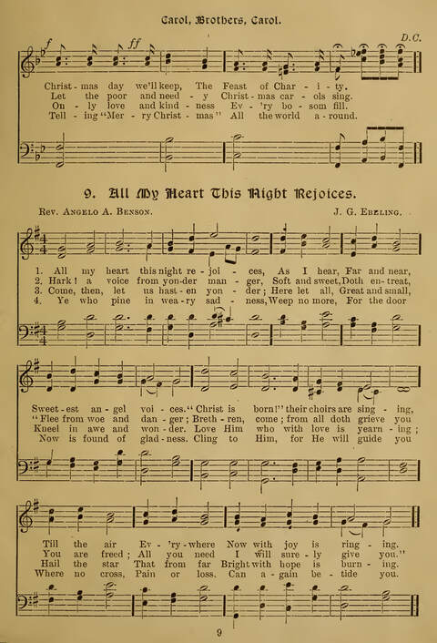 Gems of Christmas Song: a collection of old Christmas carols and hymns for use year after year in the home and at Christmas festivals page 7
