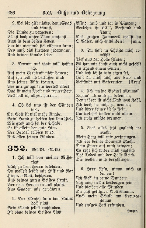 Gesangbuch für deutsche Gemeinden: enthaltend Psalmen und geistliche Lieder für öffentlichen und häuslichen Gottesdienst page 286