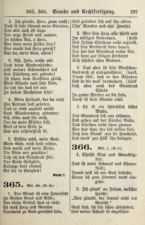 Gesangbuch für deutsche Gemeinden: enthaltend Psalmen und geistliche Lieder für öffentlichen und häuslichen Gottesdienst page 297