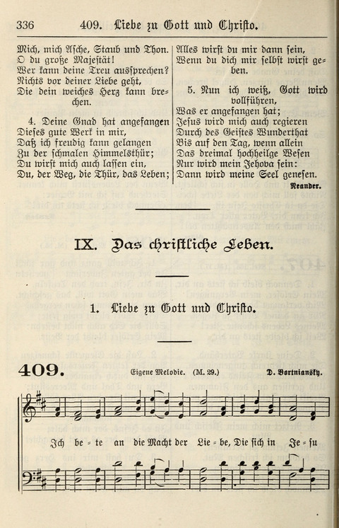 Gesangbuch für deutsche Gemeinden: enthaltend Psalmen und geistliche Lieder für öffentlichen und häuslichen Gottesdienst page 336