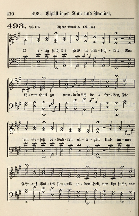 Gesangbuch für deutsche Gemeinden: enthaltend Psalmen und geistliche Lieder für öffentlichen und häuslichen Gottesdienst page 410
