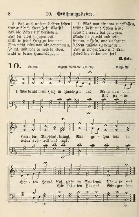 Gesangbuch für deutsche Gemeinden: enthaltend Psalmen und geistliche Lieder für öffentlichen und häuslichen Gottesdienst page 8
