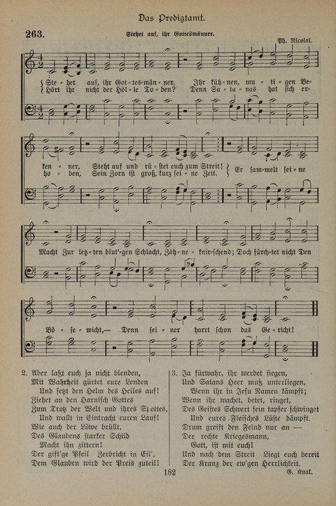 Gesangbuch der Evangelischen Gemeinschaft: für öffentlichen und häuslichen Gottesdient page 182