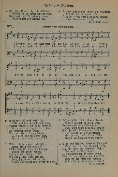 Gesangbuch der Evangelischen Gemeinschaft: für öffentlichen und häuslichen Gottesdient page 251
