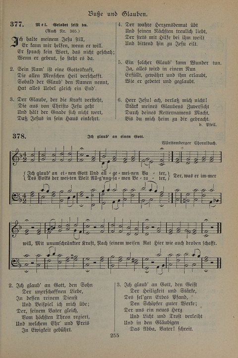Gesangbuch der Evangelischen Gemeinschaft: für öffentlichen und häuslichen Gottesdient page 255