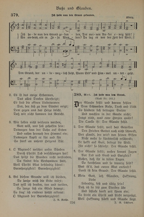 Gesangbuch der Evangelischen Gemeinschaft: für öffentlichen und häuslichen Gottesdient page 256