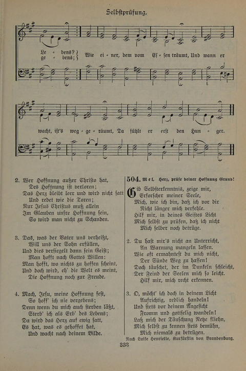 Gesangbuch der Evangelischen Gemeinschaft: für öffentlichen und häuslichen Gottesdient page 333