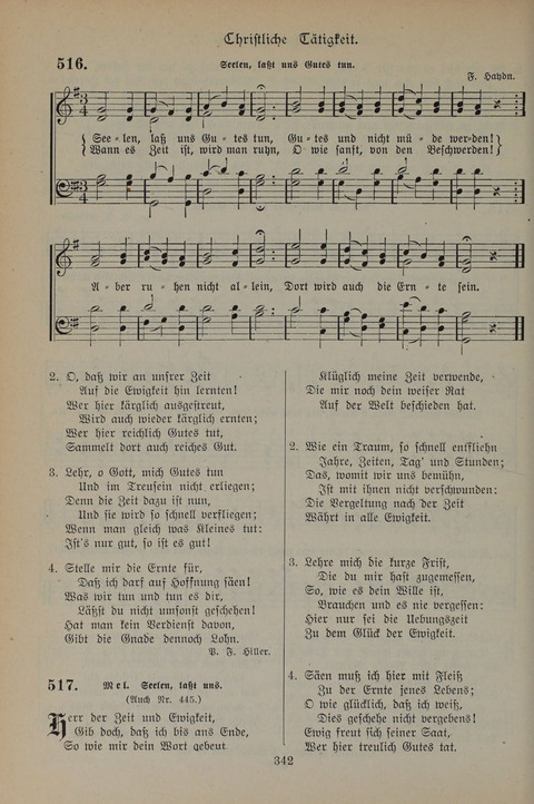 Gesangbuch der Evangelischen Gemeinschaft: für öffentlichen und häuslichen Gottesdient page 342