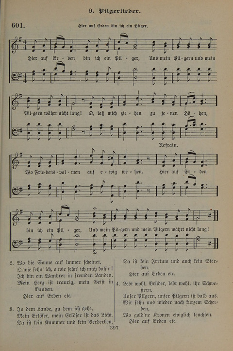 Gesangbuch der Evangelischen Gemeinschaft: für öffentlichen und häuslichen Gottesdient page 397