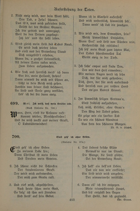 Gesangbuch der Evangelischen Gemeinschaft: für öffentlichen und häuslichen Gottesdient page 453