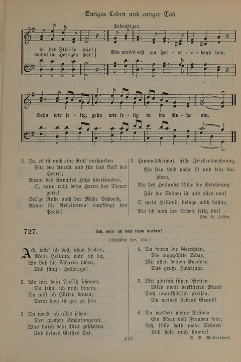 Gesangbuch der Evangelischen Gemeinschaft: für öffentlichen und häuslichen Gottesdient page 473