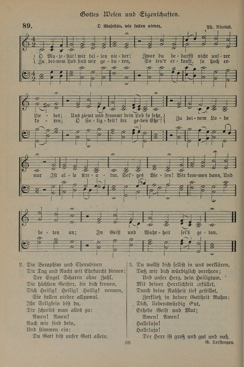 Gesangbuch der Evangelischen Gemeinschaft: für öffentlichen und häuslichen Gottesdient page 66