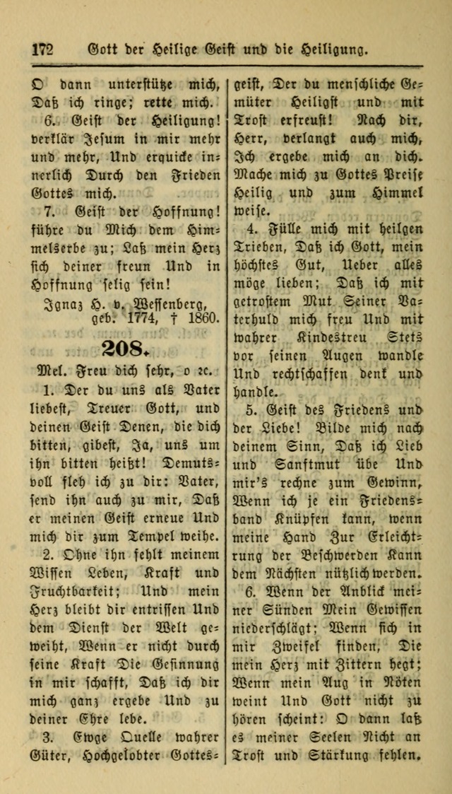 Gesangbuch der Evangelischen Kirche: herausgegeben von der Deutschen Evangelischen Synode von Nord-Amerika page 172