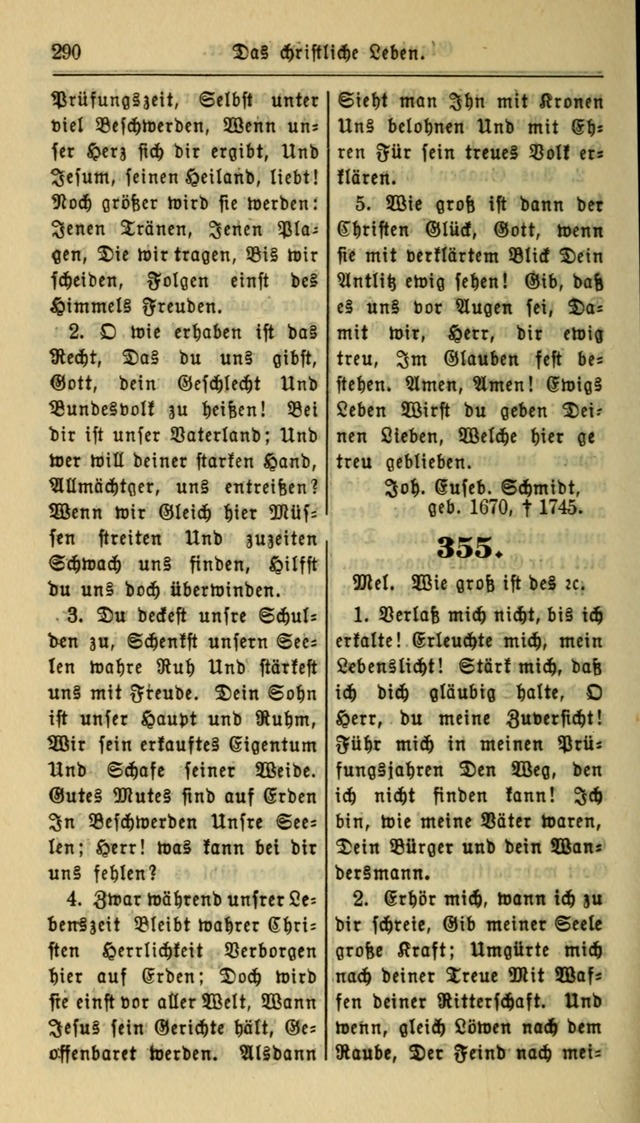 Gesangbuch der Evangelischen Kirche: herausgegeben von der Deutschen Evangelischen Synode von Nord-Amerika page 290