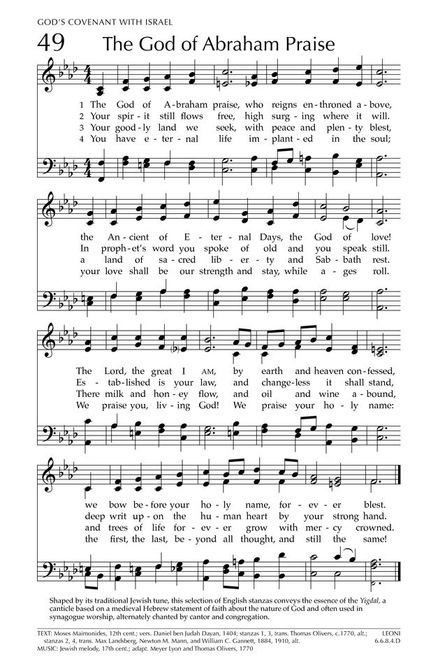 Glory to God: the Presbyterian Hymnal page 109