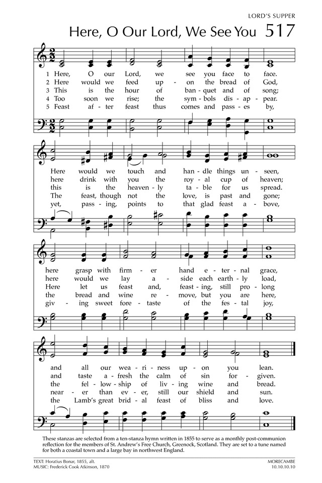 Glory to God: the Presbyterian Hymnal page 662