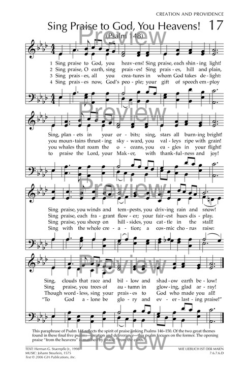 Glory to God: the Presbyterian Hymnal page 70