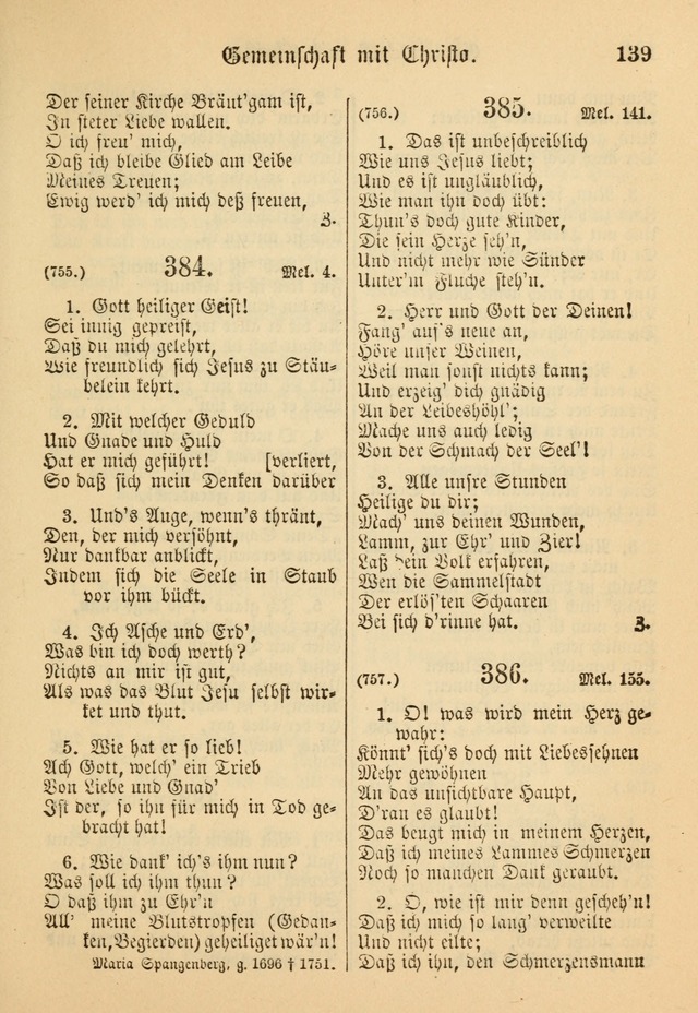 Gesangbuch der Evangelischen Brüdergemeinen in Nord Amerika (Neue vermehrte Aufl.) page 263