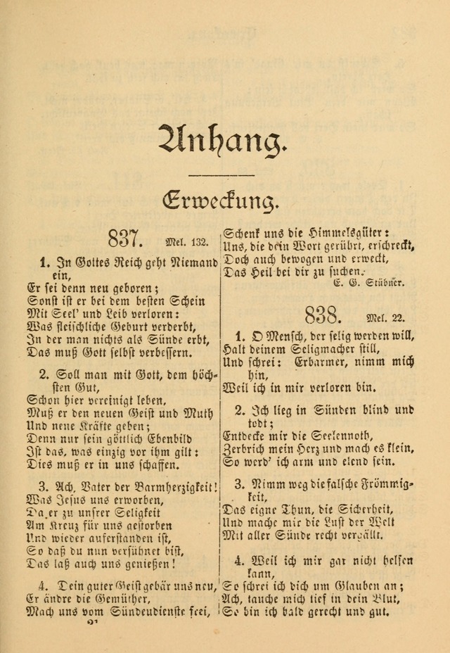 Gesangbuch der Evangelischen Brüdergemeinen in Nord Amerika (Neue vermehrte Aufl.) page 445