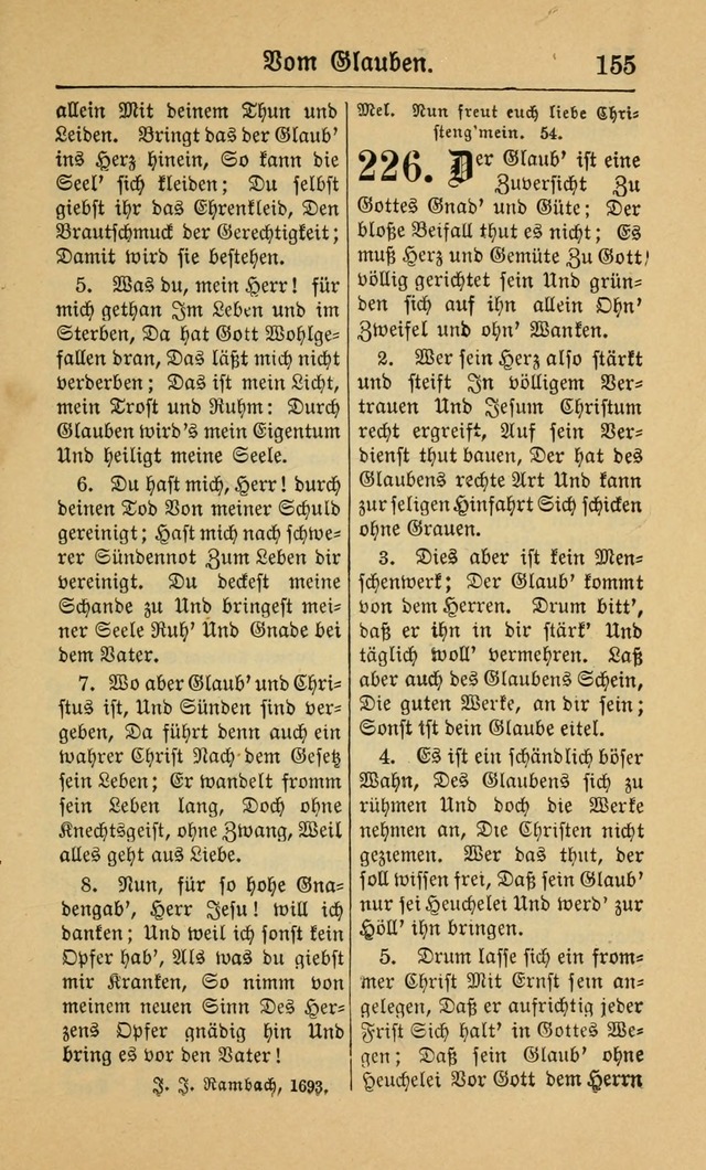 Gesangbuch für Gemeinden des Evangelisch-Lutherischen Bekenntnisses (14th ed.) page 155