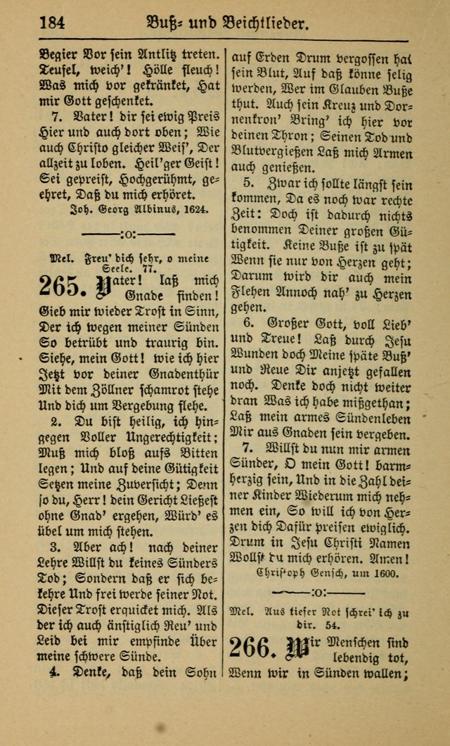 Gesangbuch für Gemeinden des Evangelisch-Lutherischen Bekenntnisses (14th ed.) page 184