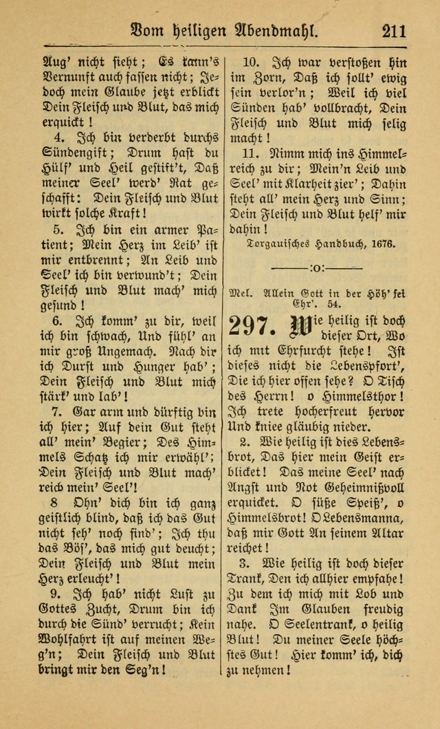 Gesangbuch für Gemeinden des Evangelisch-Lutherischen Bekenntnisses (14th ed.) page 211