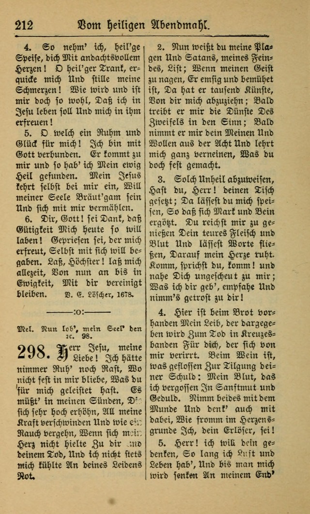Gesangbuch für Gemeinden des Evangelisch-Lutherischen Bekenntnisses (14th ed.) page 212