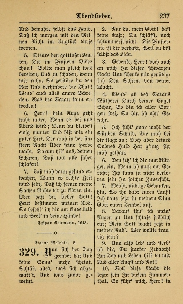 Gesangbuch für Gemeinden des Evangelisch-Lutherischen Bekenntnisses (14th ed.) page 237