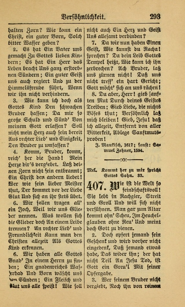 Gesangbuch für Gemeinden des Evangelisch-Lutherischen Bekenntnisses (14th ed.) page 293