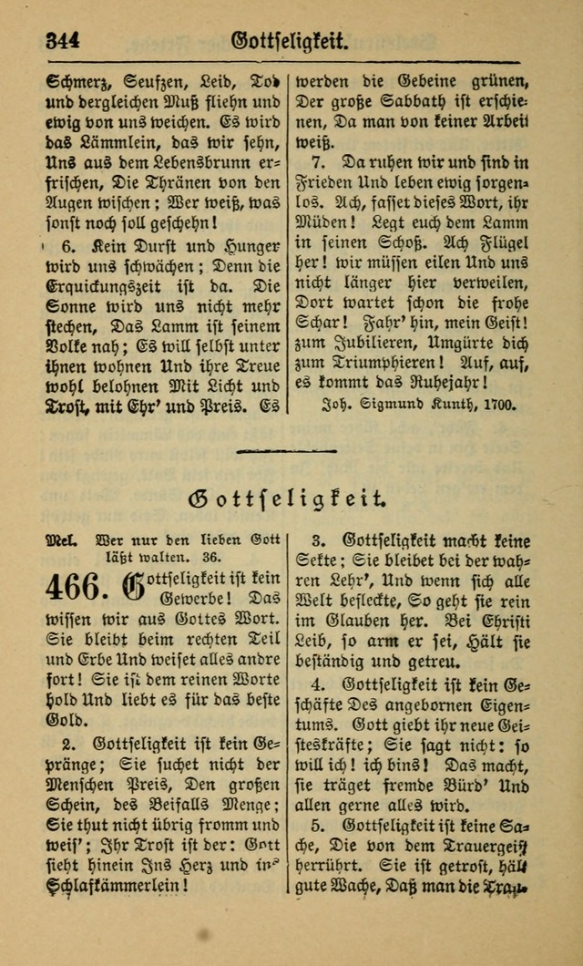 Gesangbuch für Gemeinden des Evangelisch-Lutherischen Bekenntnisses (14th ed.) page 344