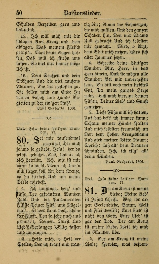 Gesangbuch für Gemeinden des Evangelisch-Lutherischen Bekenntnisses (14th ed.) page 50