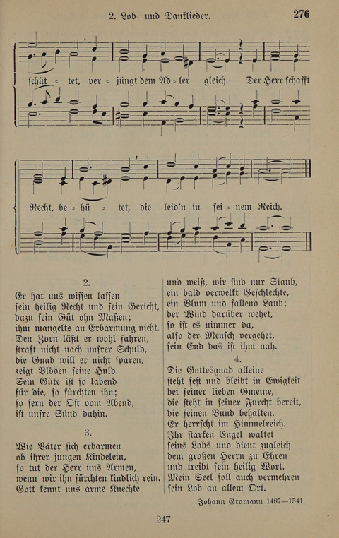 Gesangbuch: zum gottesdienstlichen und häuslichen Gebrauch in Evangelischen Mennoniten-Gemeinden (3rd ed.) page 247