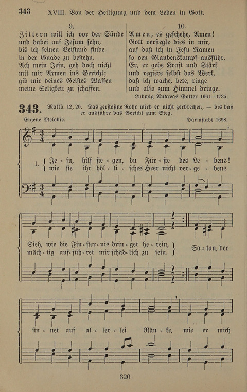 Gesangbuch: zum gottesdienstlichen und häuslichen Gebrauch in Evangelischen Mennoniten-Gemeinden (3rd ed.) page 320