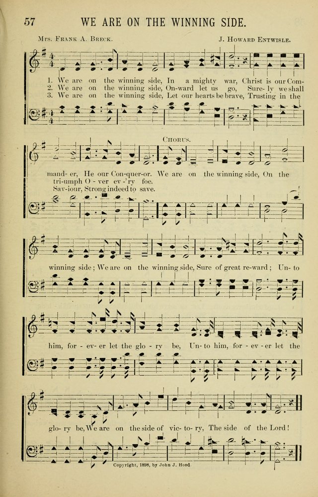Gospel Hosannas: A Choice Collection of Hymns and Tunes for use in Evangelistic, Brotherhood and Mission Meetings, Sunday School, Etc. page 57