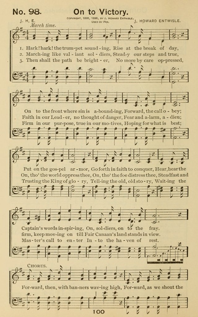 The Gospel Hymnal: for Sunday school and church work page 100