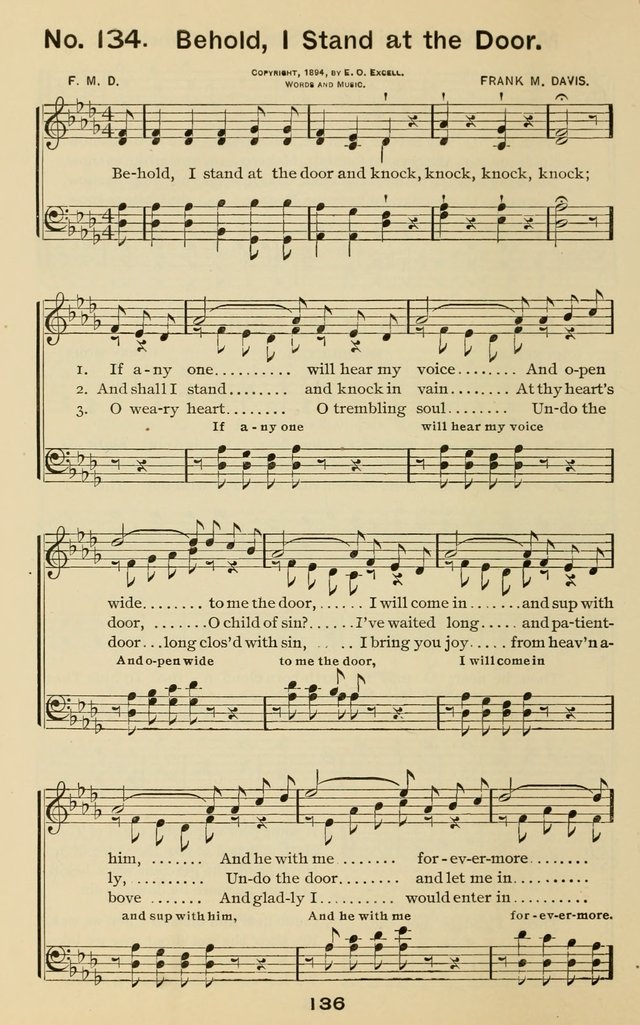 The Gospel Hymnal: for Sunday school and church work page 136