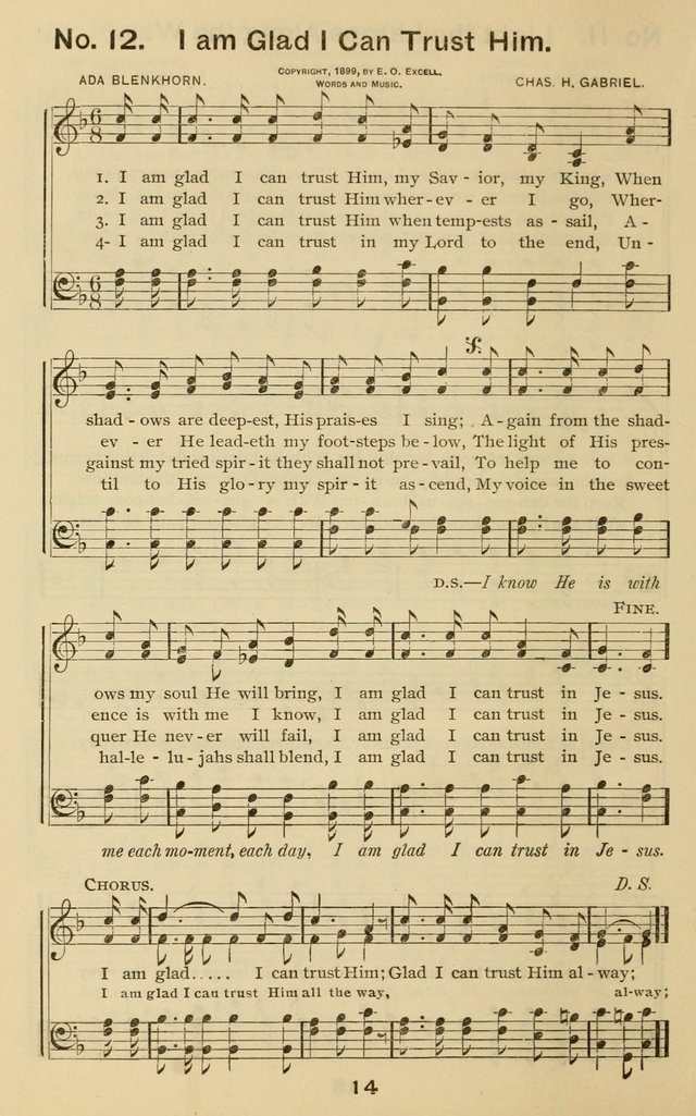 The Gospel Hymnal: for Sunday school and church work page 14