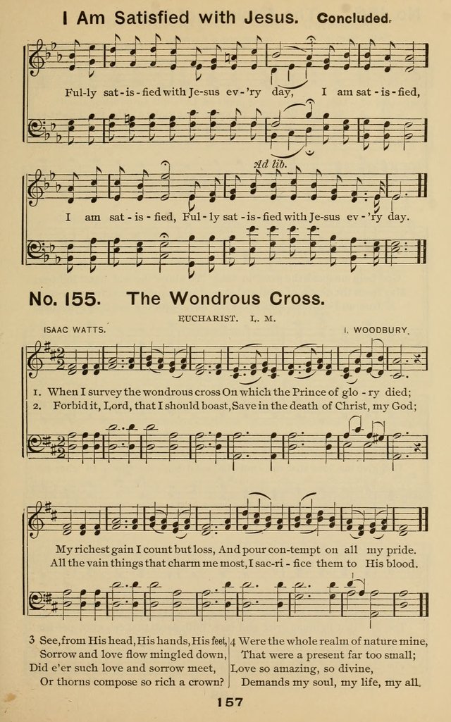 The Gospel Hymnal: for Sunday school and church work page 157